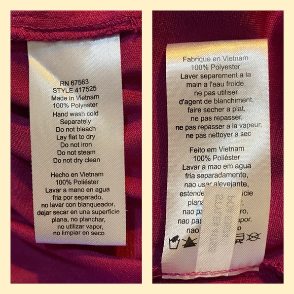 Packed /SLYN Burgundy Layered Dress 🌺🌺🌺 - Picture 7 of 8